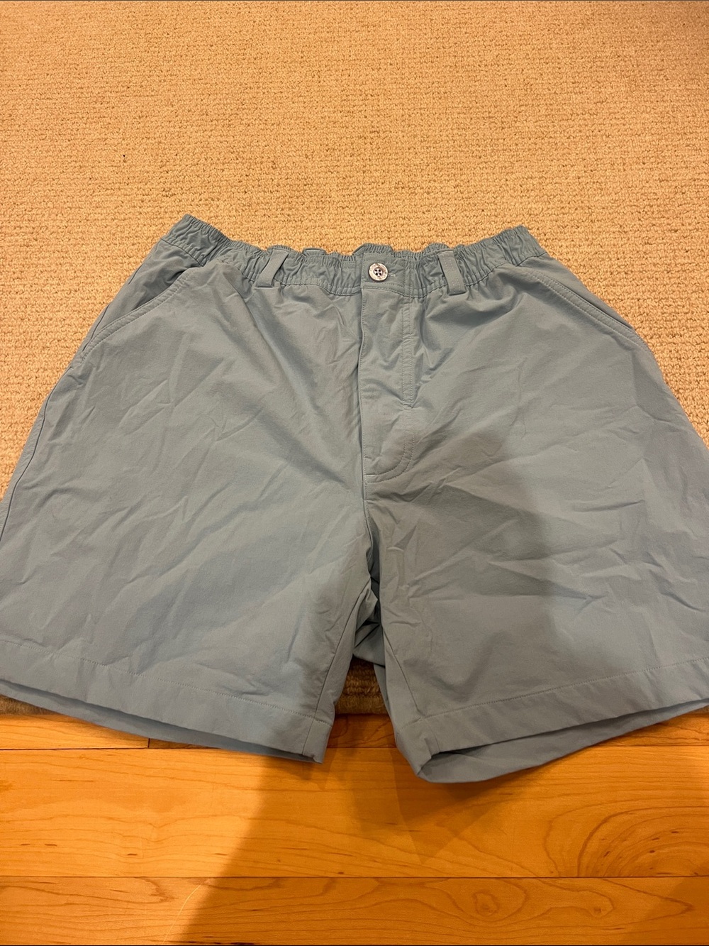 SSCO Men's Lightweight Elastic-Waist Shorts - Light Blue
Size: LG